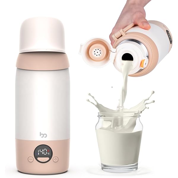 Bellababy Scaldabiberon Portatile Senza Fili - Riscalda E Mescola Latte In 1, USB Ricaricabile