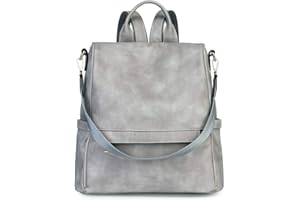 CLUCI Sac à Dos Femme en Cuir Sac a Dos Antivol Voyage Sac à Bandoulière Elegant 2 en 15