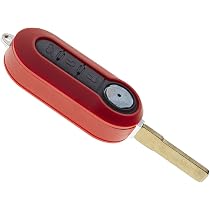 Coque Clé Fiat JONGO - Compatible 500, Panda, Punto Etc. - Boîtier Télécommande 3 Boutons - Remplacement Économique