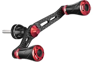 ‎GOMEXUS GOMEXUS Kurbel Spinnrolle für Daiwa Ninja LT, Revros LT,16 Emeraldas 2508 Shimano Nasci Sedona Sahara Sienna FE 1000-4000 Spinnrolle Doppelter Handle 98mm Kohlenstoff
