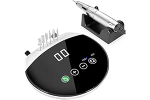 ENGERWALL Fresa per Unghie Professionale, Lima per Unghie Elettrica con Pulsanti a Sfioramento e Display Digitale LED HD, Velocità Regolabile 35000 RPM, per unghie acriliche gel e Pedicure