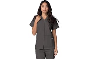 ADAR UNIFORMS Adar Universal Scrubs for Women - Snap Front Scrub Top