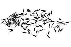 Tenlacum Anillo de clip de cambio rápido de acero inoxidable con conexión rápida, para pesca giratoria, accesorios de aparejos de pesca (100 piezas)