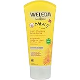 Weleda - Champú y Gel de Ducha de Caléndula, Limpia, Cuida, Nutre y Protege, Vegano, Apto para Pieles Sensibles - 200 ml