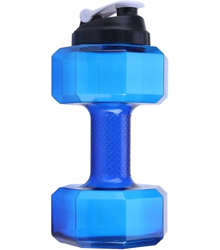 Bottiglia D'acqua A Forma Di Manubrio Da 2,2 Litri – Perfetta Per Fitness, Palestra E Sport All'aperto (blu)