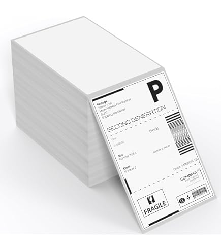 Etichette Autoadesive DIN A6 105x148 Mm - 2000 Fogli Per Spedizioni DHL, DPD, UPS E Ufficio - Foto 5