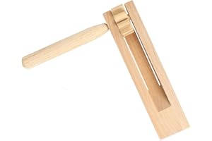 CHANGXIANG 2Pcs Helpful Wooden Spinning Ratchet Durable Useful Wooden Ratchet Rattle Traditional Funny Wooden Ratchet Spinner for Games Parties Sports Events