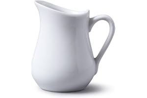 WM Bartleet & Sons 1750 TSET21 Crémiers à Ventre Traditionnel en Porcelaine, Blanc, 100ml