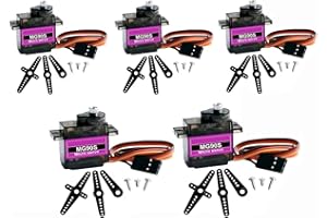 YUNIQUE GREEN-CLEAN-POWER YUNIQUE UK 5 Pieces MG90S Metal Gear Micro Servo for RC Helicopter Plane Car Boat