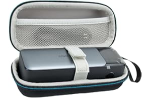 Baomaeyea Etui do Anker Power Bank 737 (PowerCore 24K), twarda torba podróżna EVA kompatybilna z powerbankiem Anker 737 i akcesoriami (Czarno-niebieska strona)
