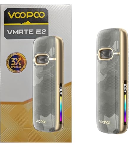Voopoo VMATE E, Pod System, 1200 mAh, 3 ml, couleur classic brown, sans  nicotine : Amazon.fr: High-Tech