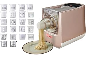 Sirge PASTARITA Machine À PÂTES sans Gluten 300 Watt - 22 types de PÂTES + Ravioli, Lasagne - 650 gr