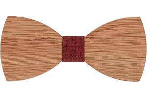 SHIPITNOW Noeud Papillon Bois Homme - Noeud Papillon en Bois - Mariage Soirée