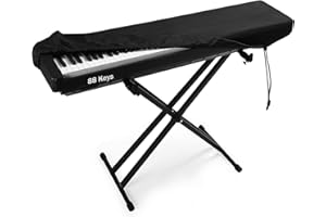 Musiin 88 Keys Piano Keyboard Dust Cover, Compatible with Yamaha PSR-EW425, Genos 2, Roland V-COMBO VR-730, Elastic Dustproof Electronic Keyboard Cover, Daily Dust and Pet Hair Protection