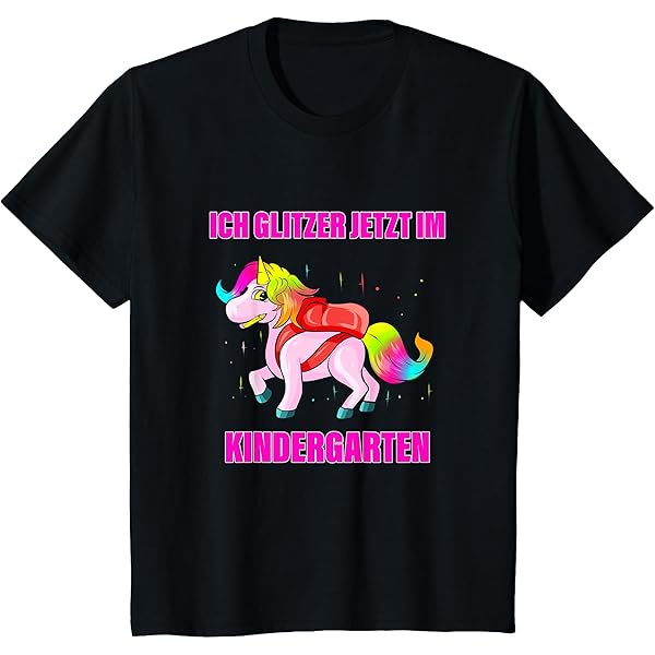 Kindergarten T-Shirt Mit Einhorn Motiv - 'Ich Bin Ein Kindergartenkind'