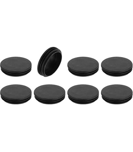 Enkotrade 4 stuks lamellenstoppen rond 13 mm, buisdoppen, buisafdekking van hoogwaardig polyethyleen kunststof, stop, einddoppen, doppen