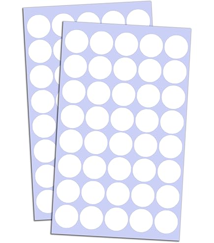 Hybsk Etichette Adesive Per Codifica Colore, Carta Rotonda, Autoadesiva, 25 Mm, Giallo, 1.000 Pezzi Per Rotolo, 1 Rotolo Giallo - Foto 11