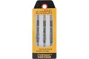 CUESOUL TERO AK7 Ejes de Dardos de Carbono/vástago Telescópico de Resorte Incorporado, Juego de 3 Piezas