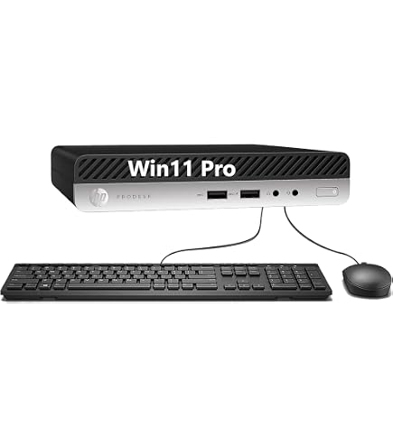 HP ProDesk 405 G4 Mini PC Desktop Computer, AMD Ryzen 5 Pro 2400G