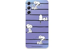 LA CASA DE LAS CARCASAS Custodia per Samsung Galaxy A34 5G Ufficiale Peanuts Snoopy Stripes per proteggere il tuo cellulare. Cover per Samsung in silicone trasparente flessibile con licenza ufficiale Snoopy