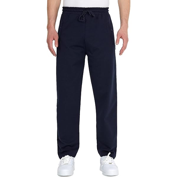 Fruit Of The Loom Herren Jogginghose – Grau, Größe L – Mit Offenem Bein & Kordelzug