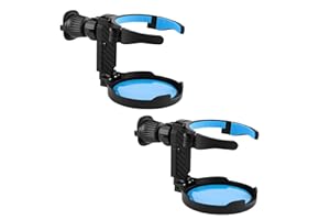 MIMZEMAMZ Portabicchieri,Plastica Portabicchieri Caffe Regolabile da Auto,Dispenser Bicchieri di Plastica per Fessure di Ventilazione,Design Salvaspazio,Posto per Coca,Caffè,2 Pezzi,Blu