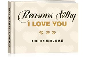 Miaikoe Reasons Why I Love You, En Fill-in Momory Journal för par pojkvän flickvän make fru årsdag julklapp till din älskade