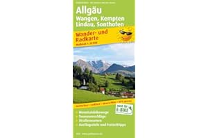 Allgäu, Wangen, Kempten, Lindau, Sonthofen: Wander- und Radkarte mit Ausflugszielen & Freizeittipps, wetterfest, reißfest, abwischbar, GPS-genau. 1:35000 (Wander- und Radkarte: WuRK)