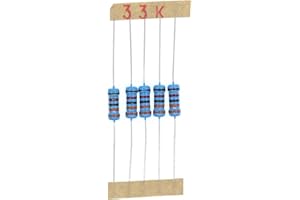 HUABAN 100 Pièces 1 Watts 1W 33K Ohm 1% Résistance à film métallique