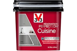 V33 Peinture de rénovation cuisine, Rénovation perfection Inox Métallisé 750ml