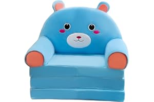 Masyrt Kindersofabezug für Mädchen und Jungen, 2 in 1 weicher, ausklappbarer Sofabezug, Kinderstühle zum Umwandeln von Sofa in Liege für Spielzimmer, Schlafzimmermöbel