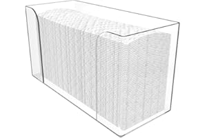 Kopinma Countertop Paper Towel Dispenser, Fold Hand Towel Dispenser, Clear Guest Paper Towels Holder, Tissue Paper Towel Napkin Serving Tray for Kitchen Bathroom Hotel Toilet, 29 * 10.6 * 17cm