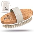 Lebrüke® Dry Body Brush - with Practical Storage Bag - Perfect for Removing Dead Skin - Exfoliating Bath Brush