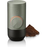 WACACO Minipresso GR2, Coffee machine for Outdoor Compatible Ground Coffee, Portable coffee machine 18 Bar Manual Operation