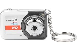 JIAWU Cámara Digital, Cámara de Video HD Compacta con Detección de Movimiento, Mini Cámara, Mini Cámara de Pulgar Portátil, Bolsillo Personal DV Compatible con Tarjeta TF de 32 GB (Gris-Plata)