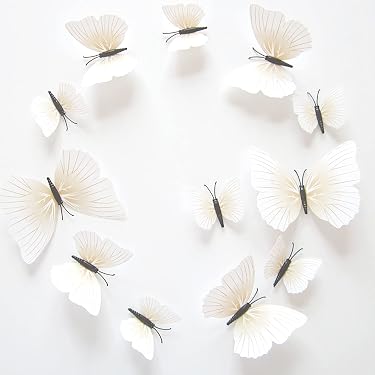 2pcs Stickers Muraux Fleur Vigne Blanc 140x50cm - Autocollants Amovibles Décoration Réfrigérateur