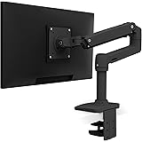 ERGOTRON LX Monitor Arm in Black - Monitor Desk Mount with Patented CF Technology for Screens up to 34 Inches and 33 cm Heigh