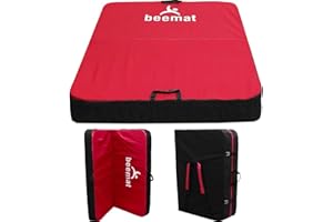 BEEMAT Caley Bouldering Crash Pad [Each] • Triple density foam cushioning for maximum safety and a great landing area • Red/Black
