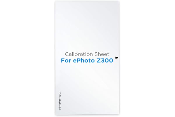 Plustek Feuille de contrôle d'étalonnage - pour scanner ePhoto Z300 uniquement