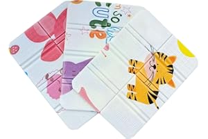 Outdoor Sitzkissen Faltbar,Eiflayn 3 Stück Sitzmatte Kinder Spielplatz Matte Wasserdicht, Sitzunterlage Isolierende, Sitzunterlage Outdoor für Garten Camping Picknick（28 * 38cm）