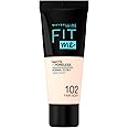Maybelline New York Fit Me Matte And Poreless Foundation For Women, 102 Fair Ivory, 30 ml