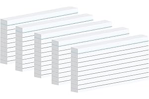 ‎FHLBESTYU Fhlbestyu Karteikarte A7, 500 Stücke, 7,4 x 10,5 cm Linierte Karteikarte für Mark, Rezeptaufzeichnung, Hinterlasse eine Nachricht, Unterwegs Vokabel Lernen (Weiß)