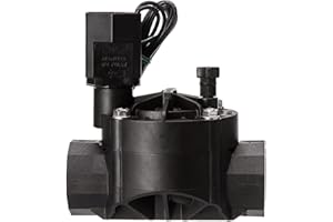 GNCGARDEN Électrovanne d'arrosage Rain Bird 100-HV 24 V. Électrovanne d'arrosage avec filetage femelle de 2,5 cm - Régulateur de débit et solénoïde à 24 V - Systèmes d'arrosage fiables