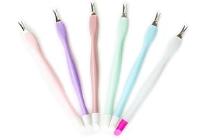 AYVRUOP AYV Taglia Cuticole,Cuticole Remover,6 PCS Forchetta per Cuticole,Rimuovi Cuticole Unghie,Pusher per Cuticole Rimozione,Forma di V Spintore della Rimuovi Cuticole,per Manicure e Rimozione