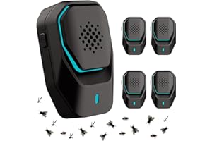 AILEDA Ultradźwiękowy odstraszacz szkodników, 4 sztuki elektroniczne środki odstraszające owady, wewnętrzny odstraszacz szkodników i ultradźwiękowe pułapki na szkodniki dla myszy, komarów, karaluchów