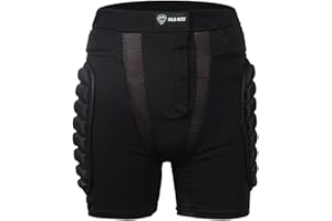 LOVOICE Protezione Imbottita Anca - Pantaloncini Imbottiti Protettivi per Snowboard - Protezione del coccige per Uomini e Donne, Pantaloncini Imbottiti protettivi per Snowboard, Sci, Pattinaggio