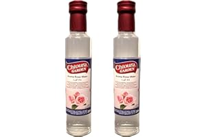 BEN'S GARDEN Orientalisches Rosenwasser 2x250ml Glasflasche- ideal zum Backen und Kochen - Blütenwasser zur Aromatisierung von Süßspeisen, Backwaren und Getränken + Ben’s Garden Notizblock Set