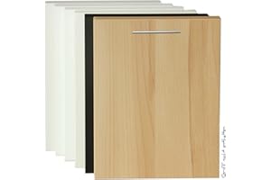 Holzgrusskarten.at Geschirrspülerfront voll-, teilintegrierte Spülmaschinen, Geschirrspülertür in Buche - 444 x 715 mm, 19mm Stärke