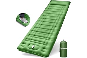 Arlierss Esterilla Camping, Espesar Colchones Camping Autoinflable con Almohada, Colchón Hinchable para Camping, Ultraligera y Portatíl, Almohadilla para Dormir de Acampada para Senderismo,Viajes
