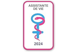SIGNAL SAFETY Autocollant Sticker - Vignette Caducée 2024 pour Pare Brise en Vitrophanie - V9 Assistante de Vie